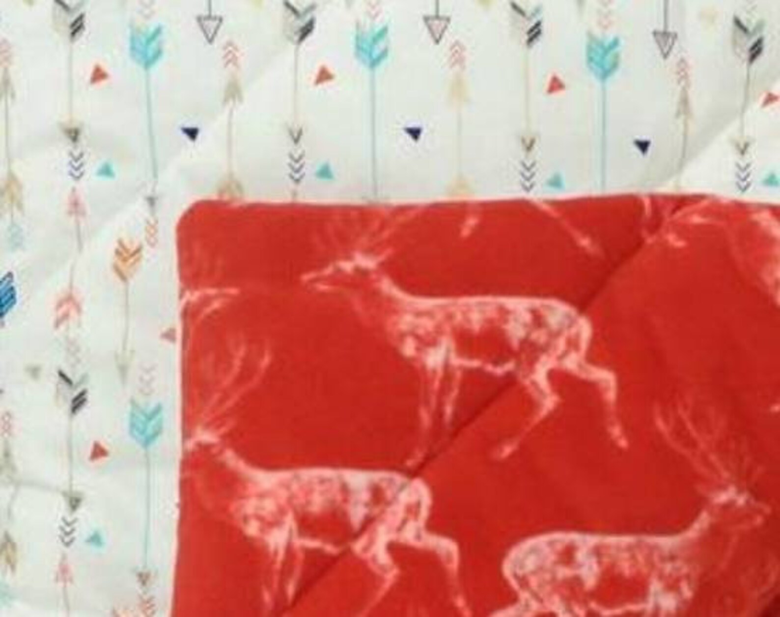 Deer Blanket Baby Blanket Deer Fleece Plush Blanket With Etsy