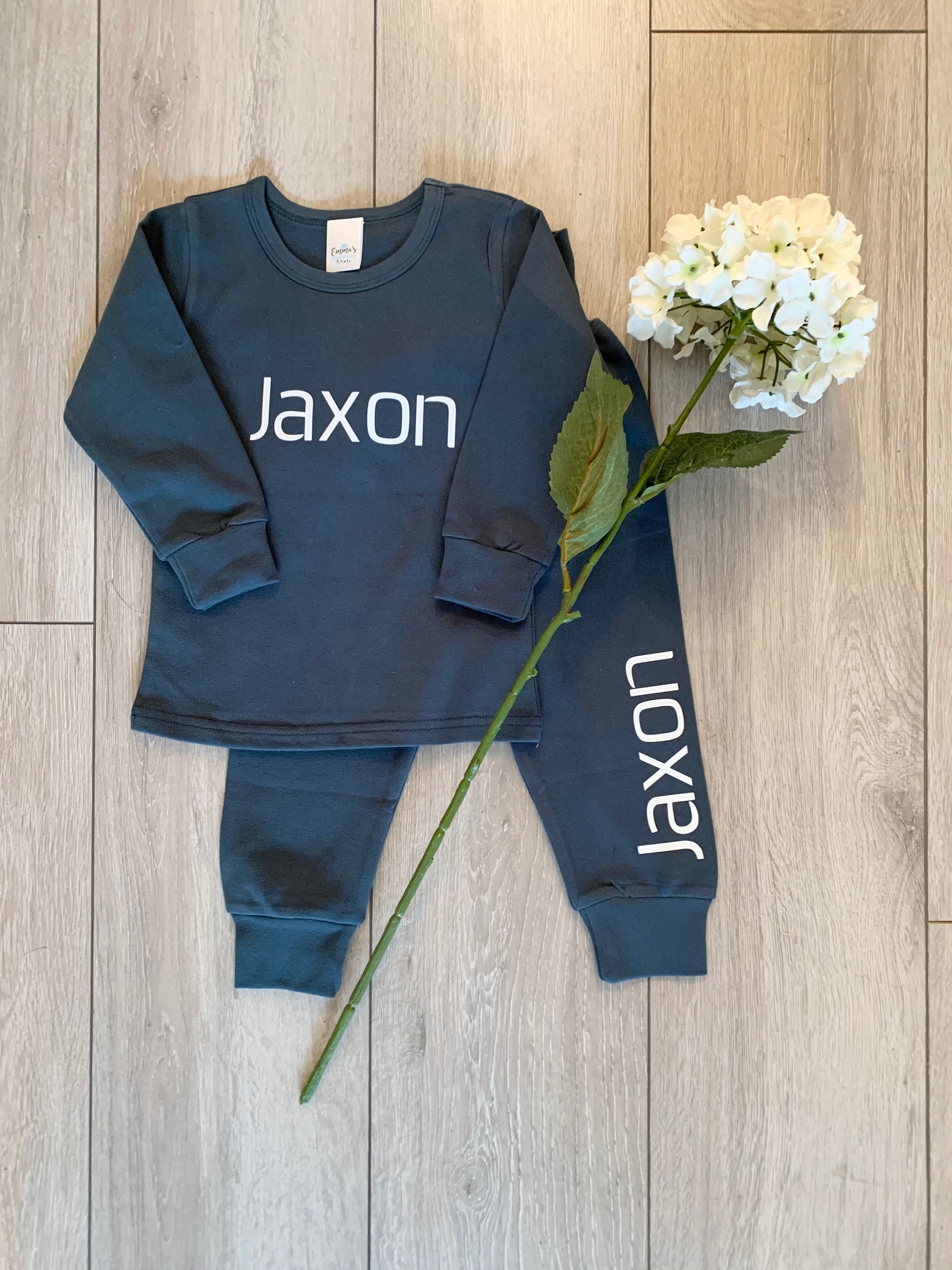 Kids Lounge Set Personalised Name Loungewear Birthday Outfit Etsy Nederland