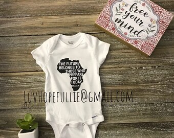 Ankh African Colored Africa Unisex Toddler Baby 2-Piece Short-Sleeve Bodysuit Baby T-Shirt Set