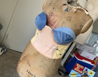 Upcycled bustier corset