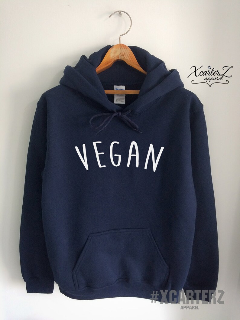 Vegan Hoodie Vegan Sweater Vegan Sweatshirt Vegan Fleece Etsy