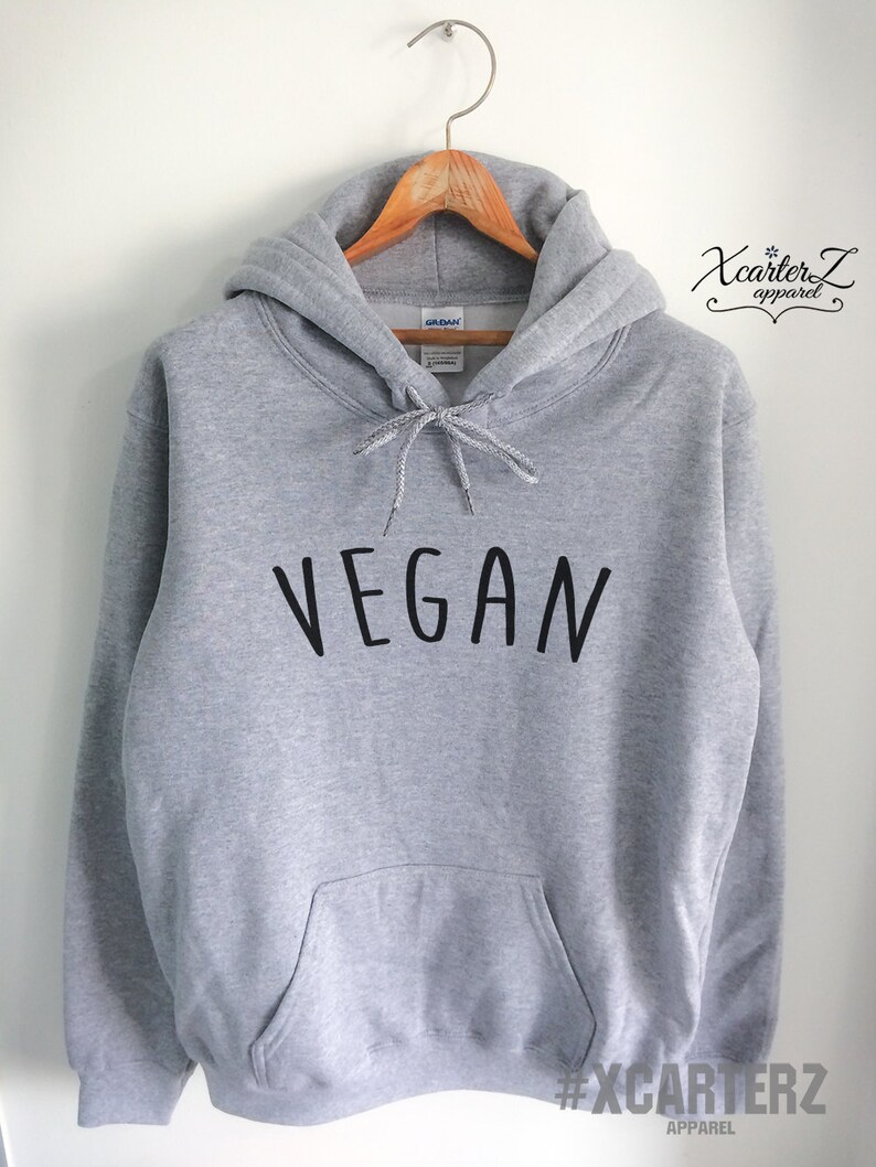 Vegan Hoodie Vegan Sweater Vegan Sweatshirt Vegan Fleece Etsy