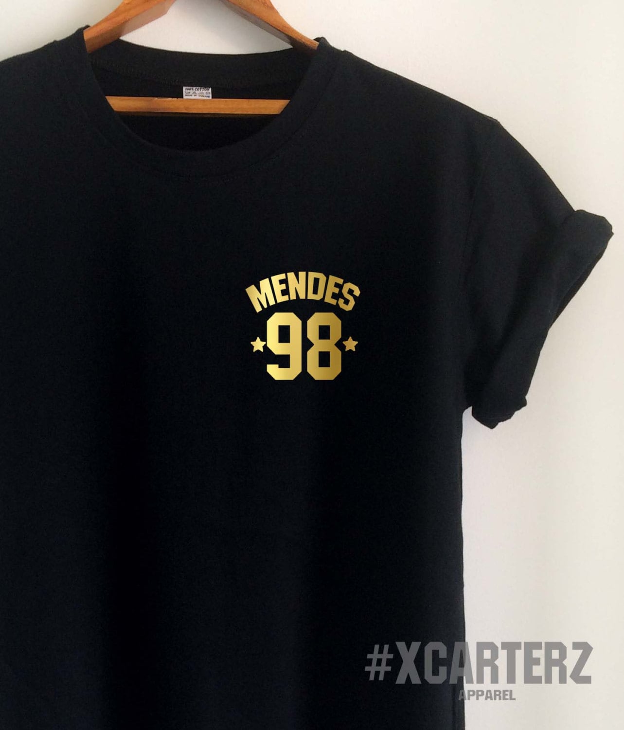 Mendes Shirt Mendes T Shirt Mendes Merch Logo Metallic Gold - Etsy