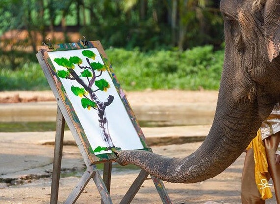 paintings of elephants