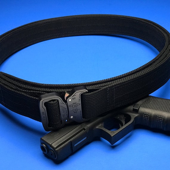 1.5 Inch Double Layer Gun Belt With Cobra Quick Release Etsy