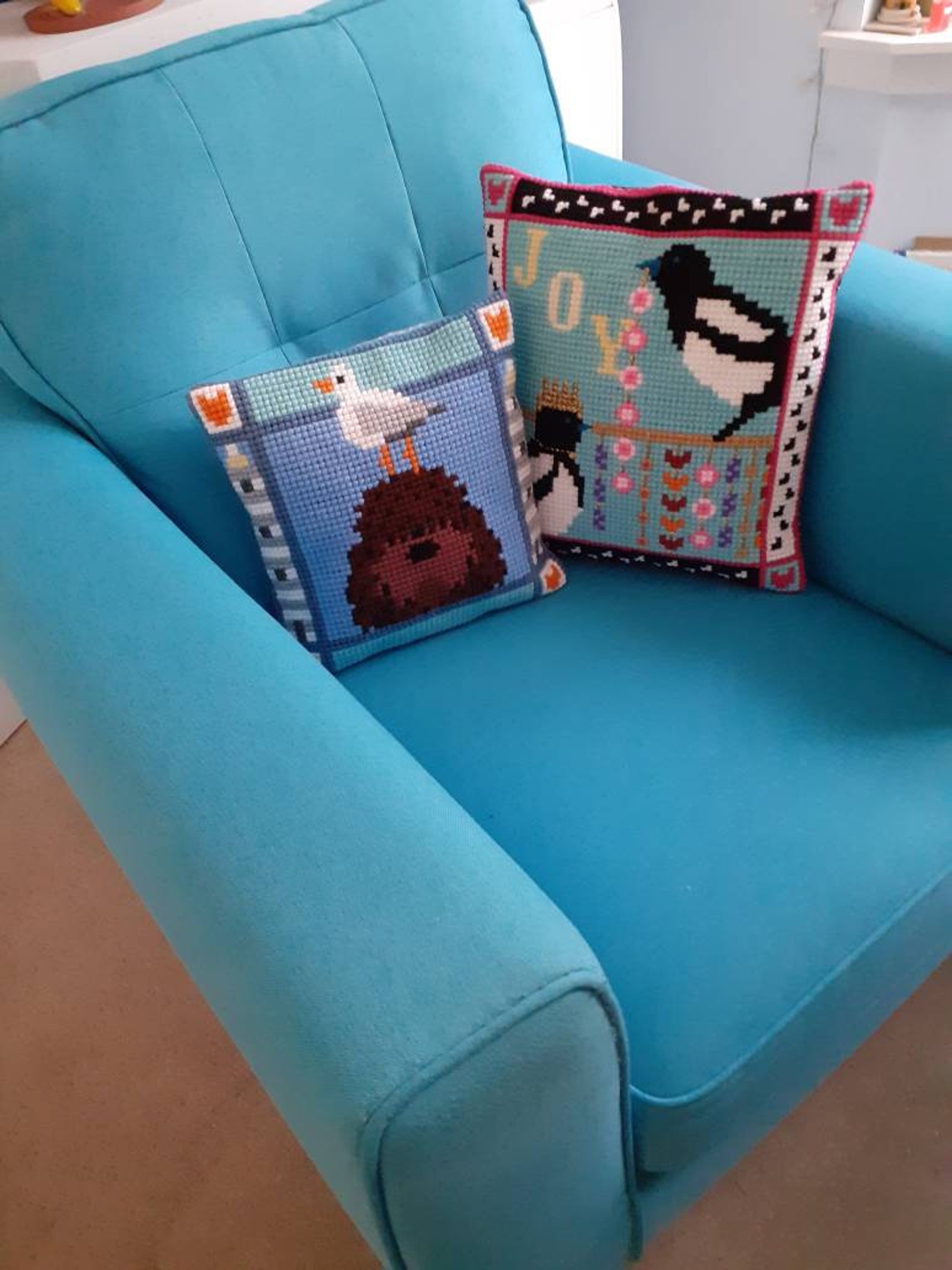 Cross Stitch Kit Stitch Your Own Cushion Front Kit. DIY | Etsy
