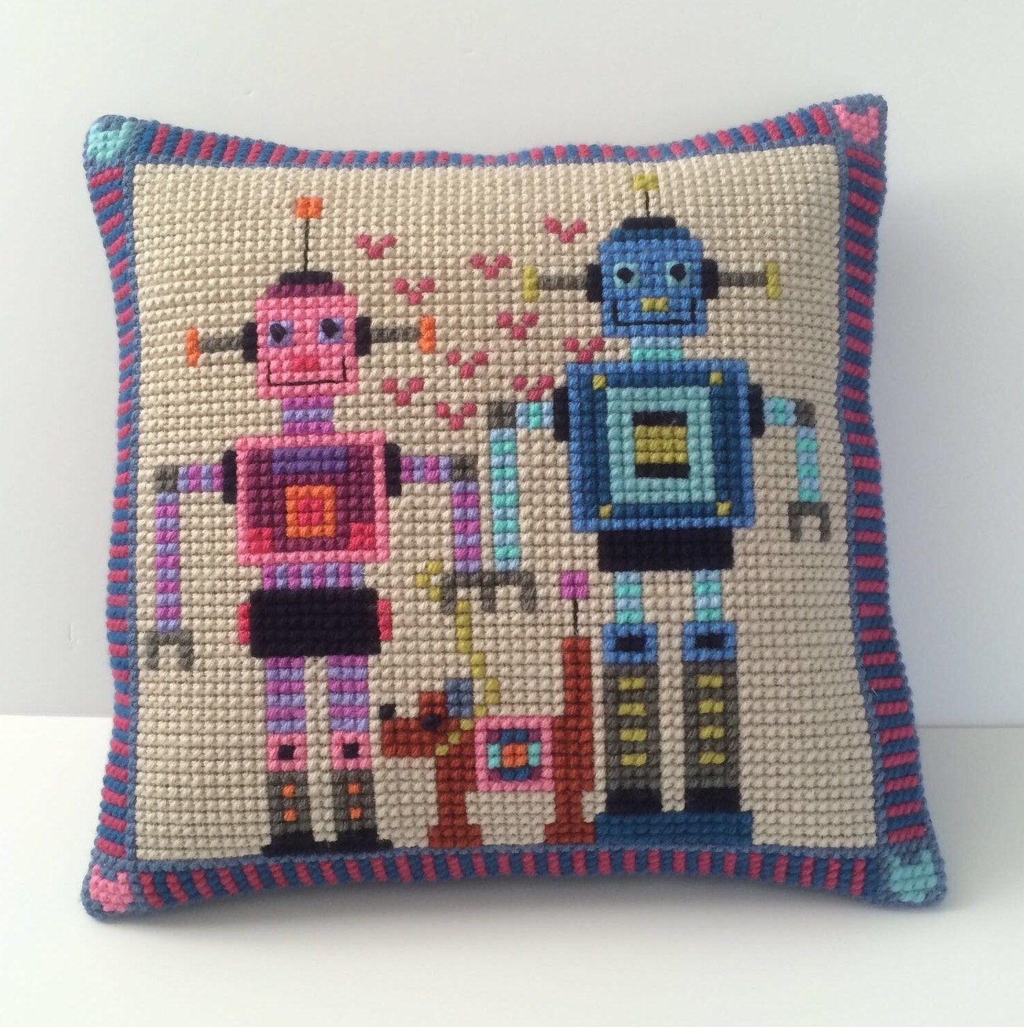 Cross Stitch Kit Stitch Your Own Cushion Front Kit DIY Etsy