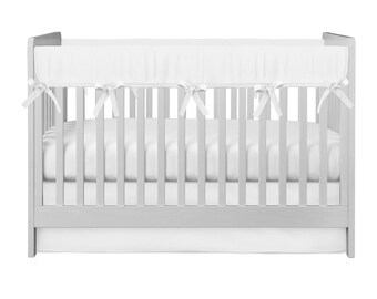monogrammed crib rail cover