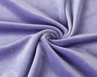 Crafts Dance Wear Width 63 Inch Purple 4-way Stretch Velvet For Dress Home Decor. Costumes