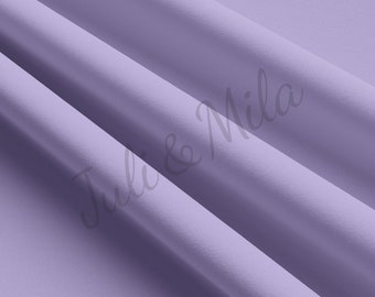 Lavendel, dubbel geborstelde polyester stof op maat gesneden DBP-jersey rekbare zachte polyester stretchstof 1 meter