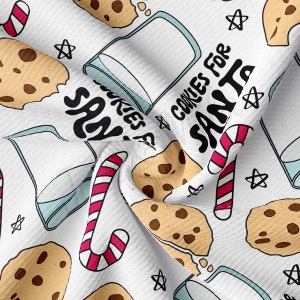 Christmas Printed Liverpool Bullet Textured Fabric by the yard Knit Liverpool Fabric christmas AA1862