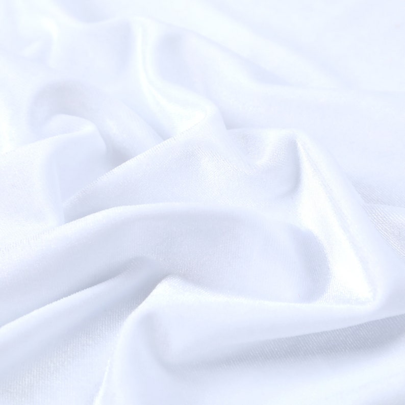 Rekbare fluwelen stof op maat gesneden Stretchstoffen Polyester Spandex voor scrunchies Kleding Kostuums Handwerk Strikjes afbeelding 9