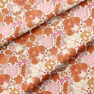 Thanksgiving Turkey Autumn Fall Printed Liverpool Bullet Textured Fabric by the yard Fabric Thanksgiving Day AA1892
