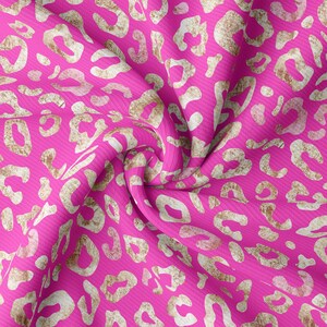 DBP Fabric Double Brushed Polyester Fabric by the Yard DBP Jersey Stretchy Soft Polyester Stretch Fabric DBP2573 Cheetah Leopard