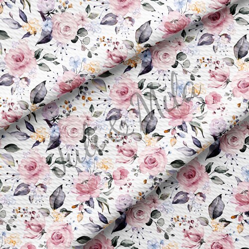 Spring Floral Liverpool Bullet Textured Printing Fabric by Etsy