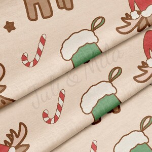100% Cotton Fabric By the Yard Printed in USA Cotton Sateen -  Cotton CNT2060 Christmas