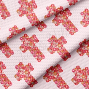 Tissu texturé Liverpool Bullet de Pâques par mètre Tissu Liverpool en jersey épais à rayures unies, extensible dans 4 directions AA2026 Noël