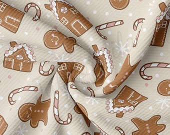 Tissu Liverpool Bullet, impression de Noël par mètre Tissu Liverpool en tricot épais à bandes unies, extensible dans 4 directions AA2117