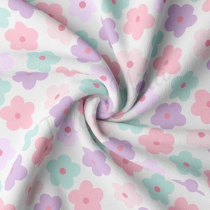 DBP Fabric Doppelt Gebürsteter Polyester Stoff Schüttgut DBP Jersey Dehnbarer Weicher Polyester Stretch Stoff DBP1758 Blumen Blumen