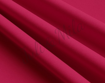 Raspberry Double Brushed Polyester Fabric by the Yard DBP Jersey Stretchy Soft Polyester Stretch Fabric 1 Yard