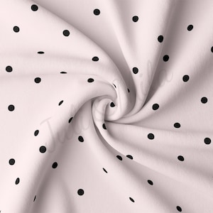 DBP Fabric Doppelt gebürsteter Polyester-Gewebe Schüttgut DBP Jersey Dehnbarer weicher Polyester-Stretch-Gewebe DBP2291 Polka Dots