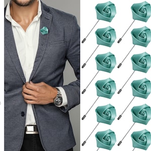 Flower Lapel Pin, Mint Lapel Pin, Lapel Pin, Wedding Lapel Pin, Men Lapel Pin, Lapel Flower, Wedding Boutonniere, Gift, Men&#39;s Lapel
