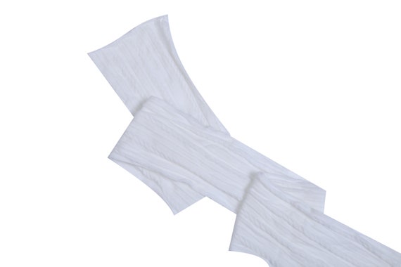 White Stretch Braided Nylon Stretch Fabric Strips 3 X | Etsy