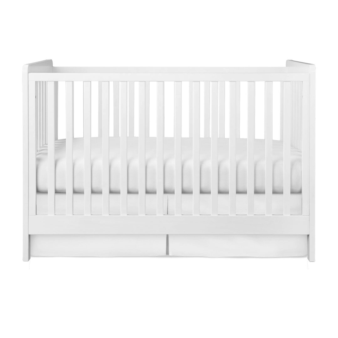 White Pleated Crib Skirt Crib Skirt for Baby Bed Crib Skirt Etsy