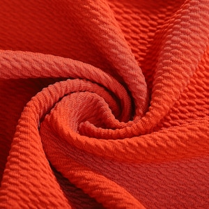 Rust Liverpool Bullet Textured Fabric by the yard 4 Way Stretch Solid - Strip Half Yard Thick Knit Jersey Liverpool Fabric for Bows