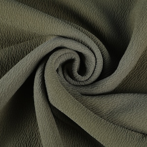 Army Green NEW Liverpool Fabric by the yard - Stretch Solid - Strip Half Yard Polyester Knit Jersey Liverpool Fabric for Bows - NOT Bullet
