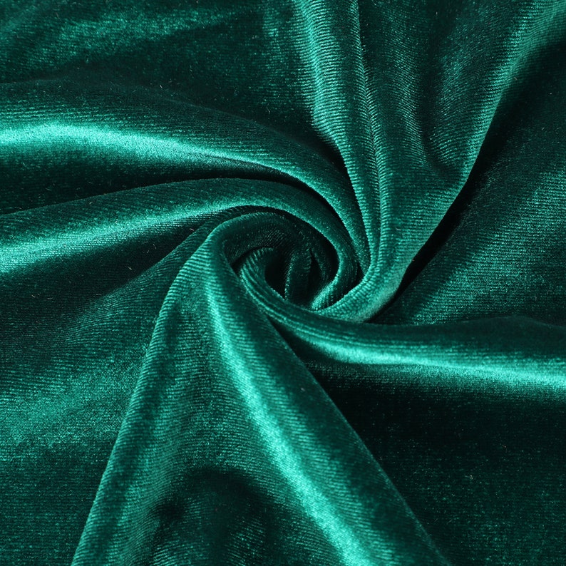 Rekbare fluwelen stof op maat gesneden Stretchstoffen Polyester Spandex voor scrunchies Kleding Kostuums Handwerk Strikjes afbeelding 6