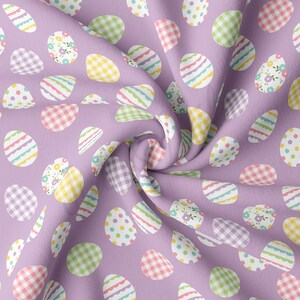 DBP Fabric Double Brushed Polyester Fabric by the Yard DBP Jersey Stretchy Soft Polyester Stretch Fabric DBP2382 Easter