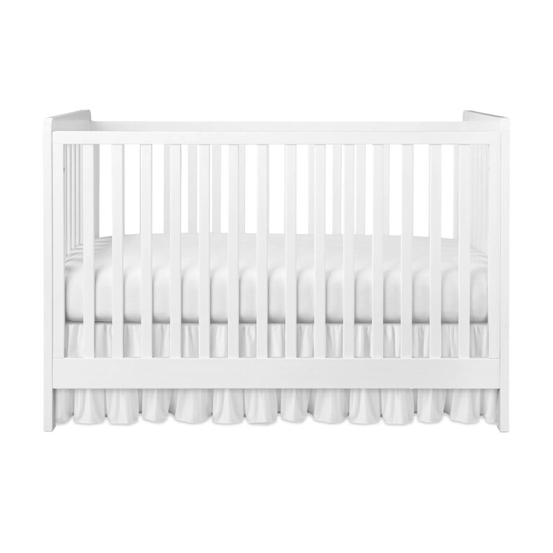 Ruffled Pink Crib Skirt Crib Skirt for Baby Bed Crib Skirt Etsy