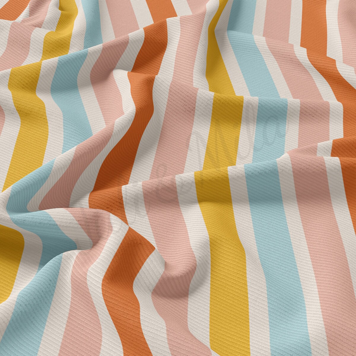 Polyester Rib Knit Fabric Rib Knit Fabric by the Yard Ribbed Jersey Stretchy Soft Polyester ...