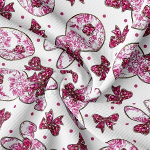 Printed Liverpool Bullet Textured Fabric by the yard DBP Rib Knit Double Brush Polyester Liverpool Fabric  AA3143