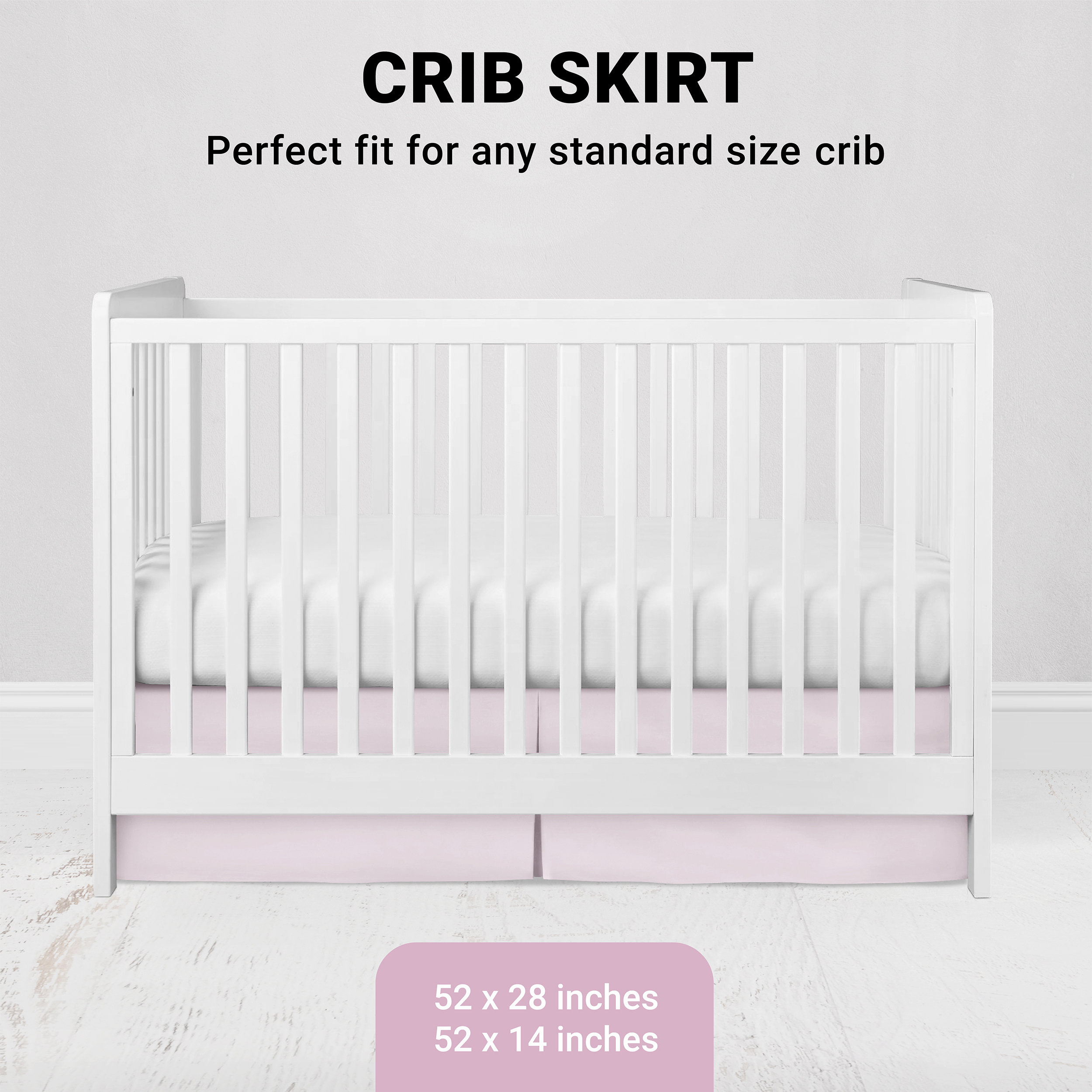 White Pleated Crib Skirt Crib Skirt for Baby Bed Crib Skirt Etsy