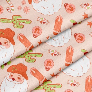 100% Cotton Fabric By the Yard Printed in USA Cotton Sateen -  Cotton CNT2042 Christmas