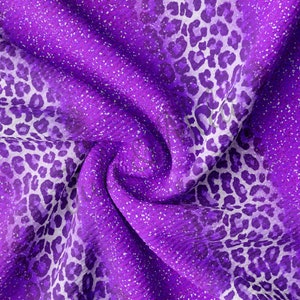 Cheetah Leopard Liverpool Bullet Textured Fabric by the yard 4Way Stretch Solid Strip Thick Knit Jersey Liverpool Fabric AA171  TBP102