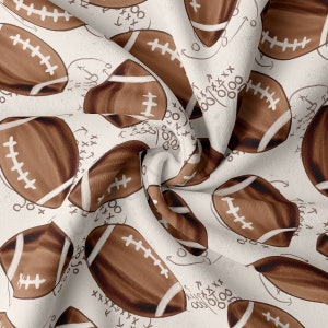 DBP Fabric Double Brushed Polyester Fabric by the Yard DBP Jersey Stretchy Soft Polyester Stretch Fabric DBP1896 Football