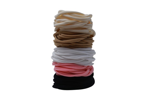 Mix Nylon Headbands 100 Pack Wholesale Nylon Baby Headband Elastic