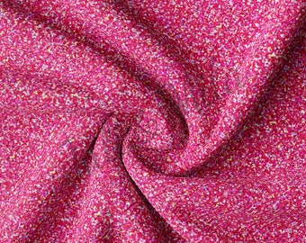 Valentine's Day Printed Liverpool Bullet Textured Fabric by the yard 4Way Stretch Solid Strip Thick Knit Jersey Liverpool Fabric VD62