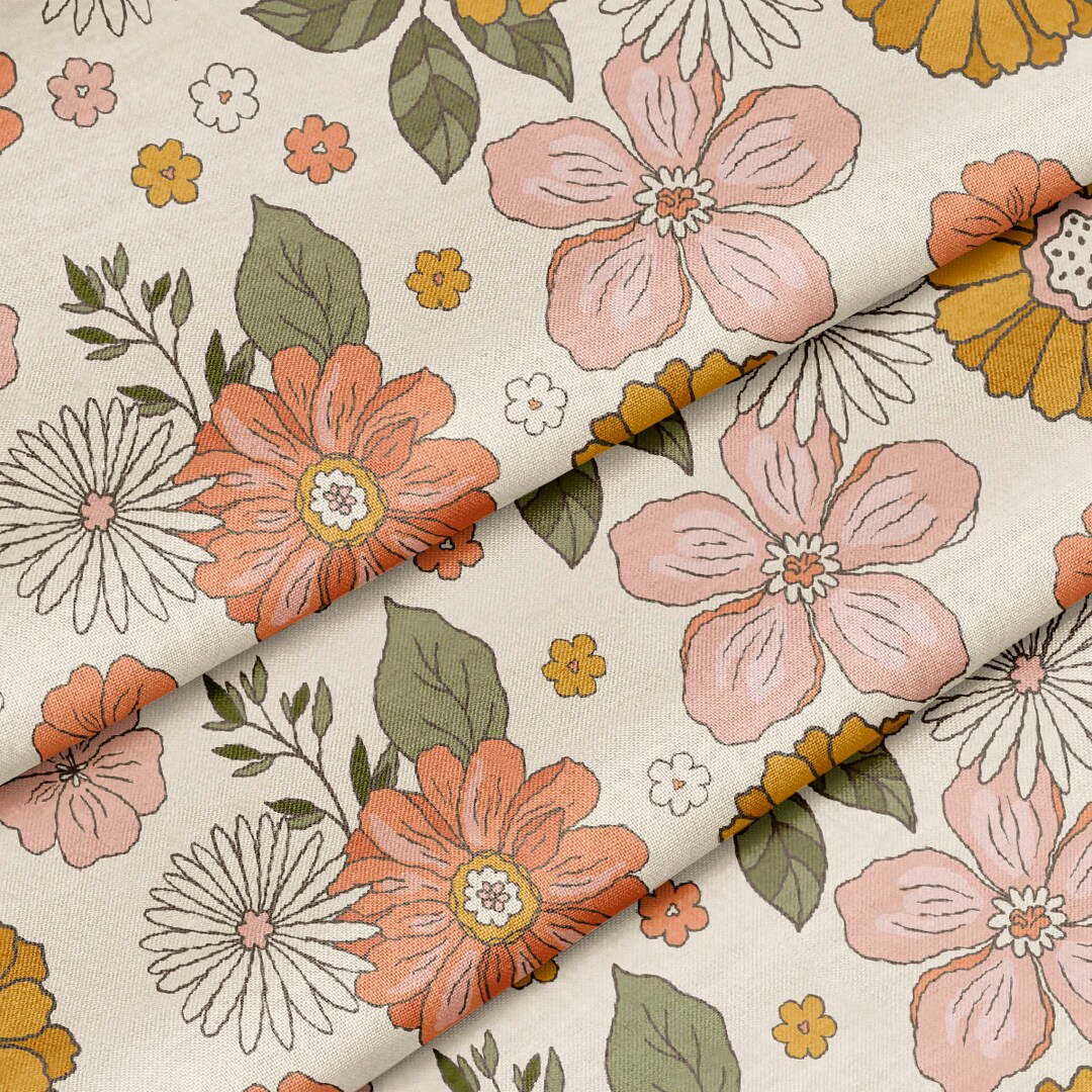 100% Cotton Fabric by the Yard Printed in USA Cotton Sateen - Cotton ...
