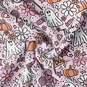 Fall Halloween Printed Liverpool Bullet Textured Fabric by the yard 4 Way Stretch Solid Strip Thick Knit Jersey Liverpool Fabric AA2857