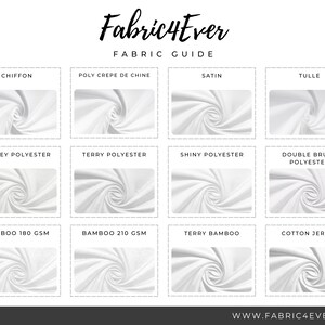 a white fabric pattern with the text fabricter fabric guide