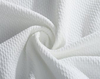 White Super Techno Scuba Neoprene Fabric by the Yard Stretch - Etsy