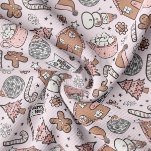 Tissu de Noël texturé Liverpool Bullet par mètre