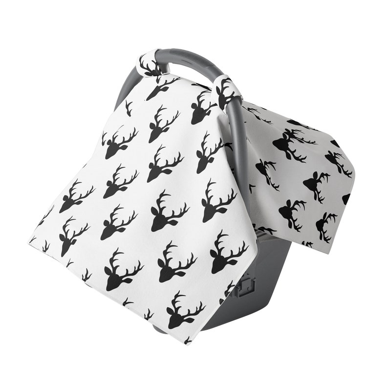 Baby Car Seat Cover For Infant Boys Black White Buck Antlers Deer Covers Babies Cat Canopy Carriers Wraps Accessories Xn Kopsch Orthop 7nb De White Buck Antlers Deer Car Seat Covers, Black White Baby Car Seat Covers