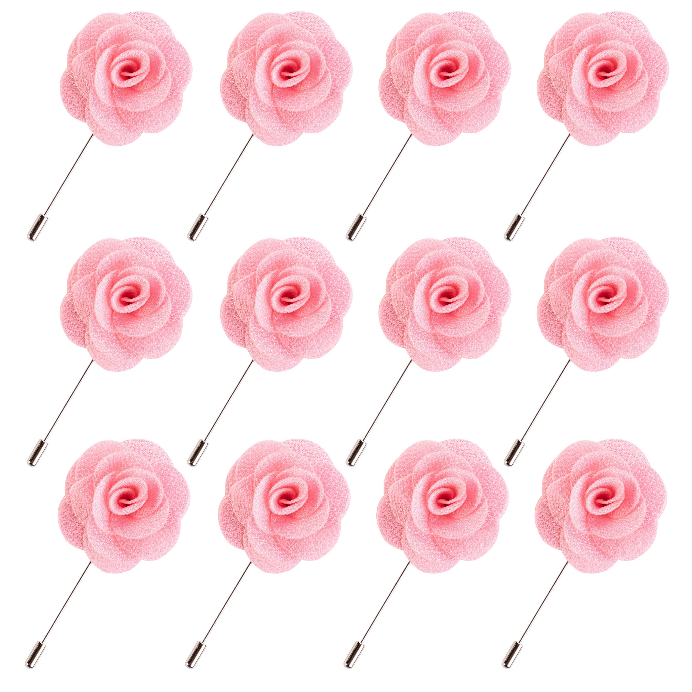Kensei Pink Lapel Flower, Mens Wedding Boutonniere Pin, Suit Pins