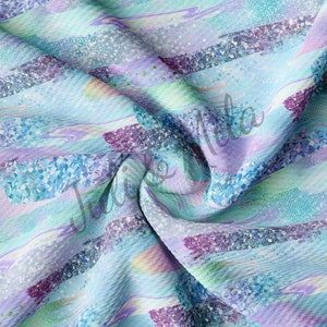 Printed Liverpool Bullet Textured Fabric by the yard 4 Way Stretch Solid Strip Thick Knit Jersey Liverpool Fabric PNT8