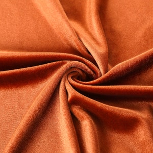 Sienna Stretchy Velvet Fabric by The Yard Stretch Fabrics Polyester Spandex for Scrunchies Clothes Costumes Crafts Bows